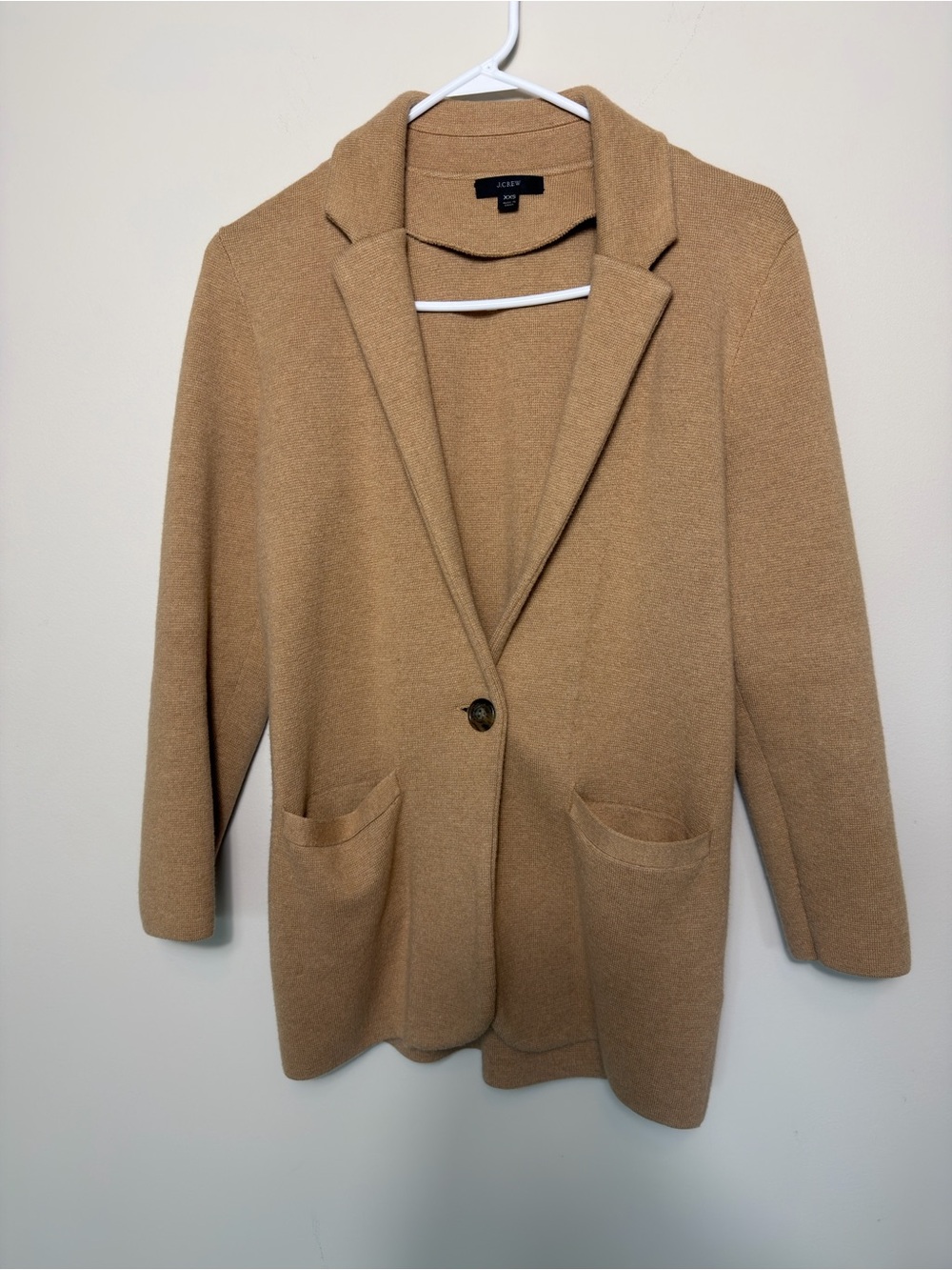 J. Crew Sweater Blazer, Camel-Tone, size XXS
